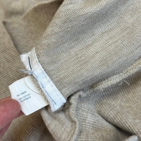 Y2K Gap Women's V-Neck Top Size Small Preppy Grunge 2000s Bella Swan Tan Brown - Picture 7 of 8